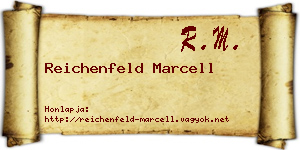 Reichenfeld Marcell névjegykártya